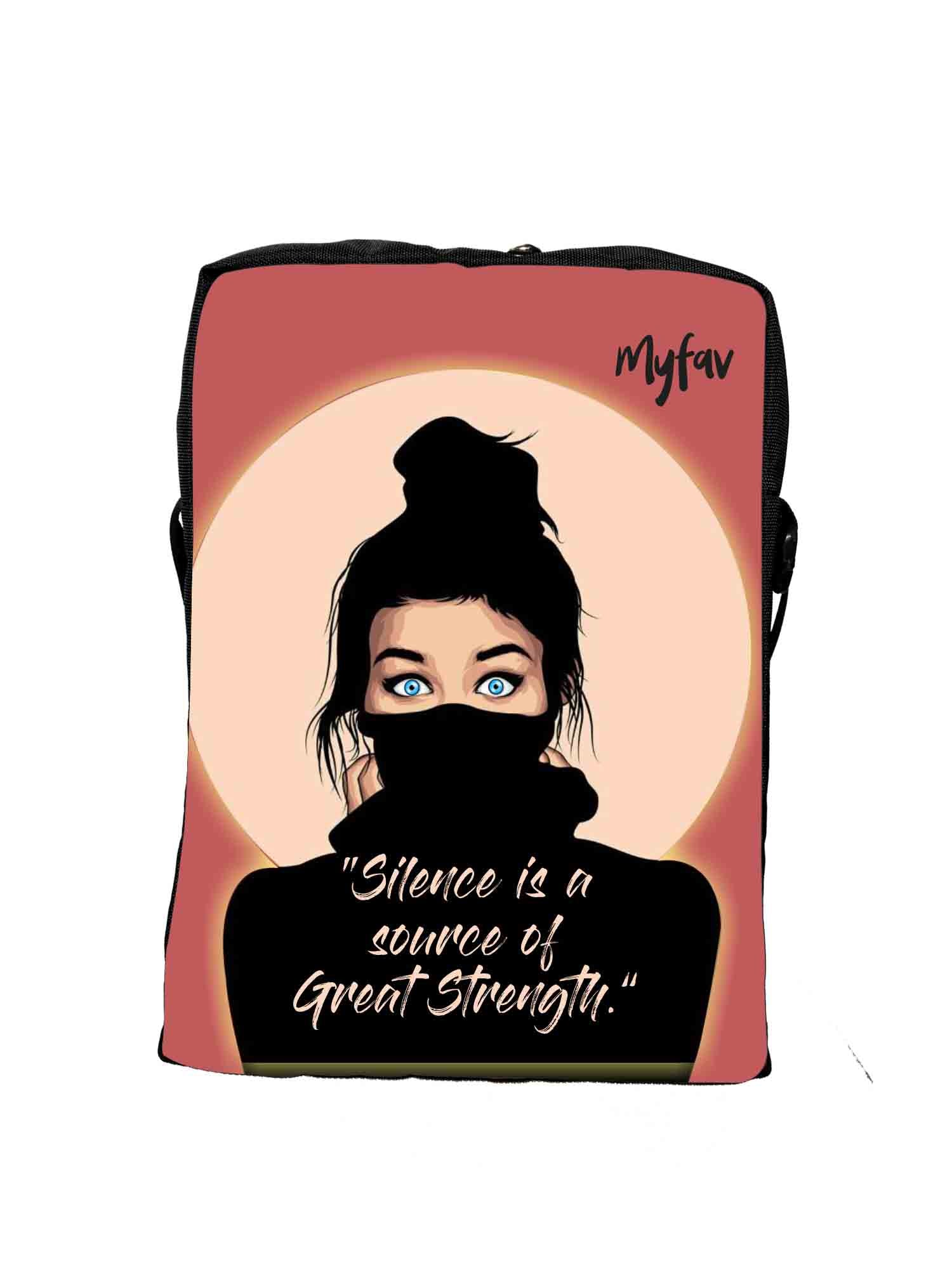 My Fav Masked Girl Messanger Bag For Women Sling Bag For Girls