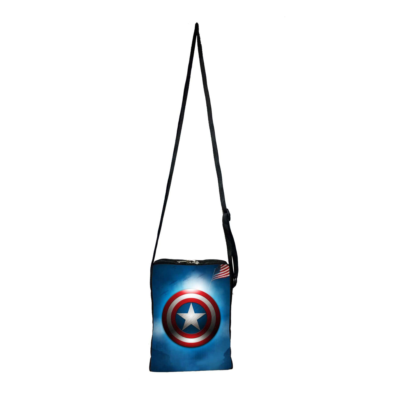 My Fav Captain America Print Messanger Bag  For Men Women Sling Bag For Boys Girls