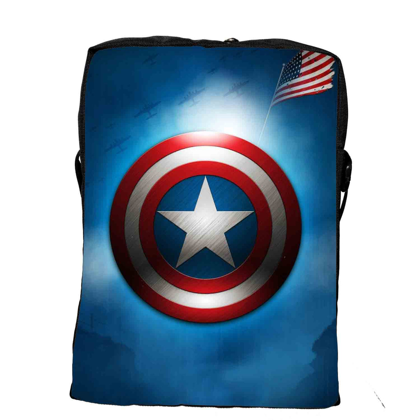 My Fav Captain America Print Messanger Bag  For Men Women Sling Bag For Boys Girls