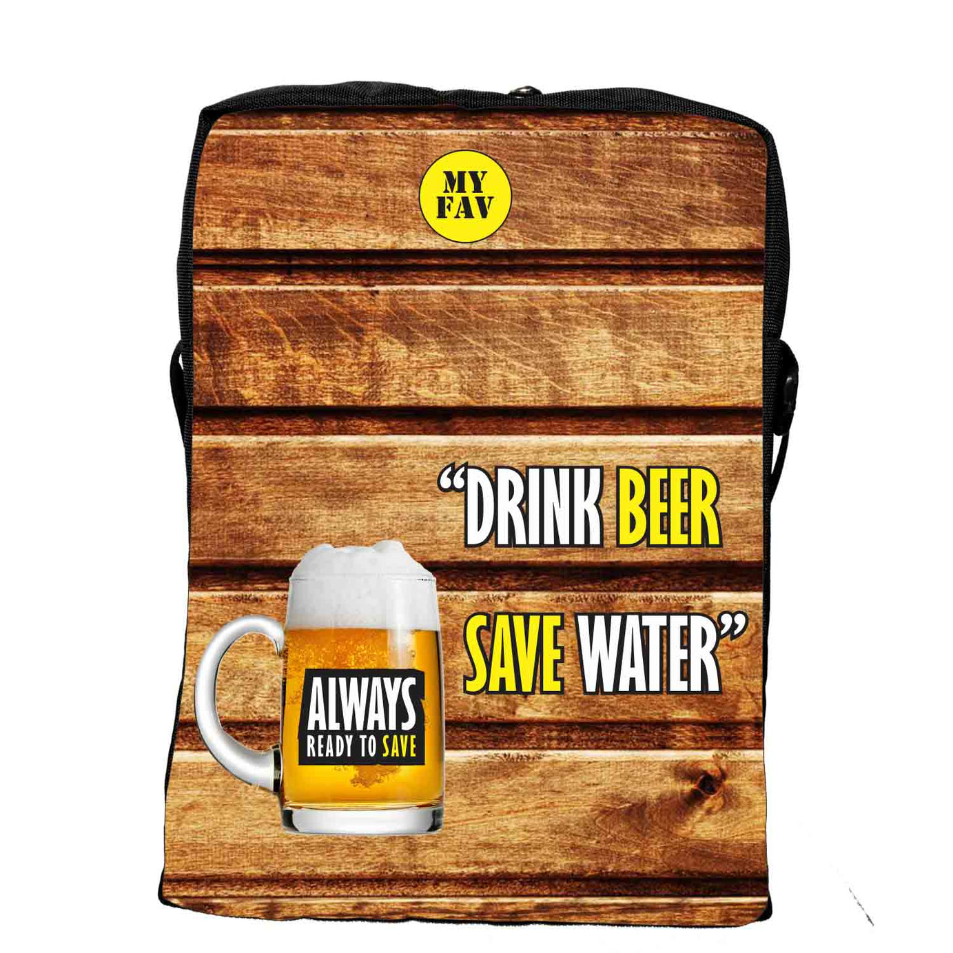 My Fav Drink Beer Save Water Messanger Bag For Men Women Sling Bag For Boys Girls