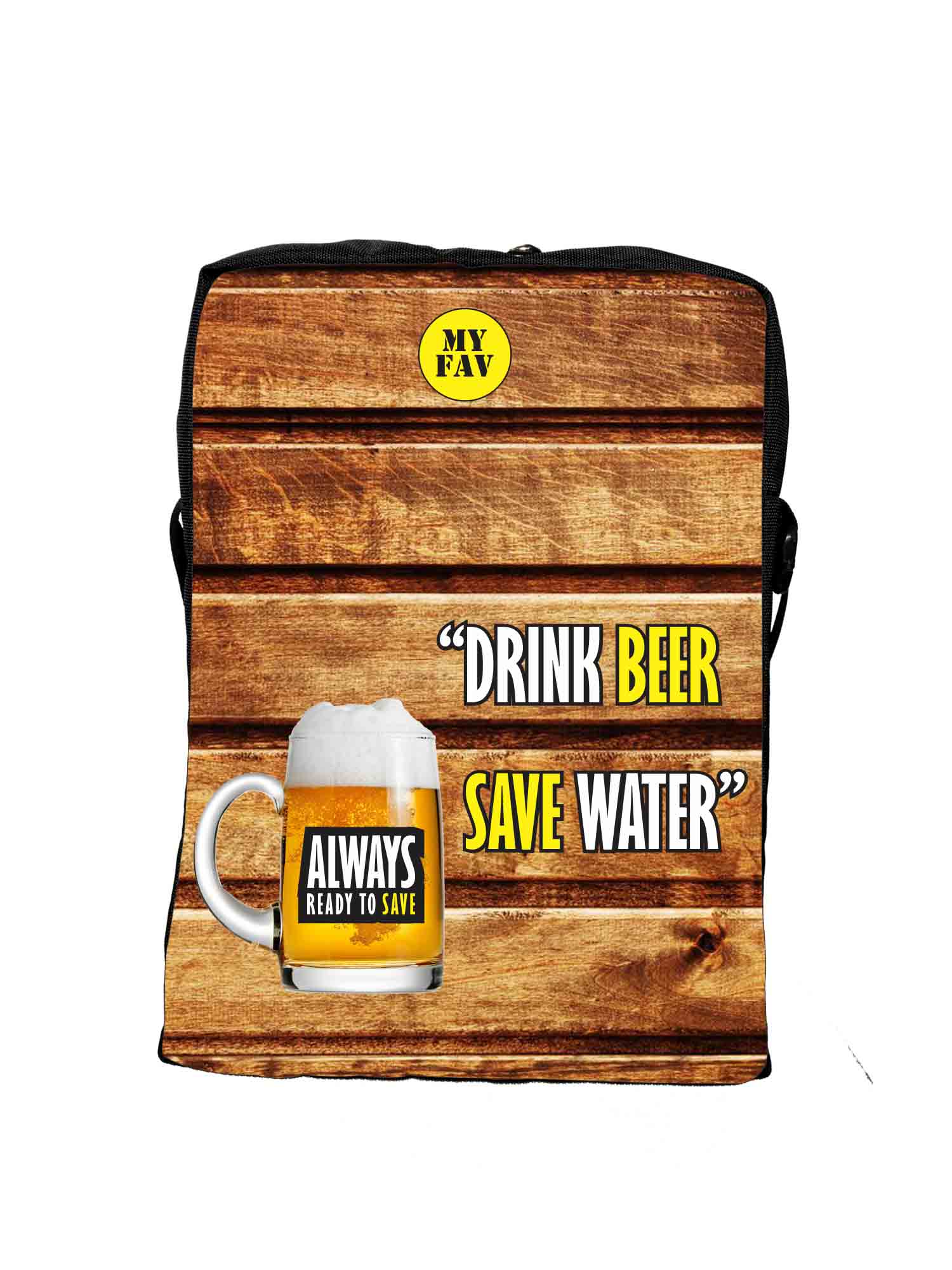 My Fav Drink Beer Save Water Messanger Bag For Men Women Sling Bag For Boys Girls