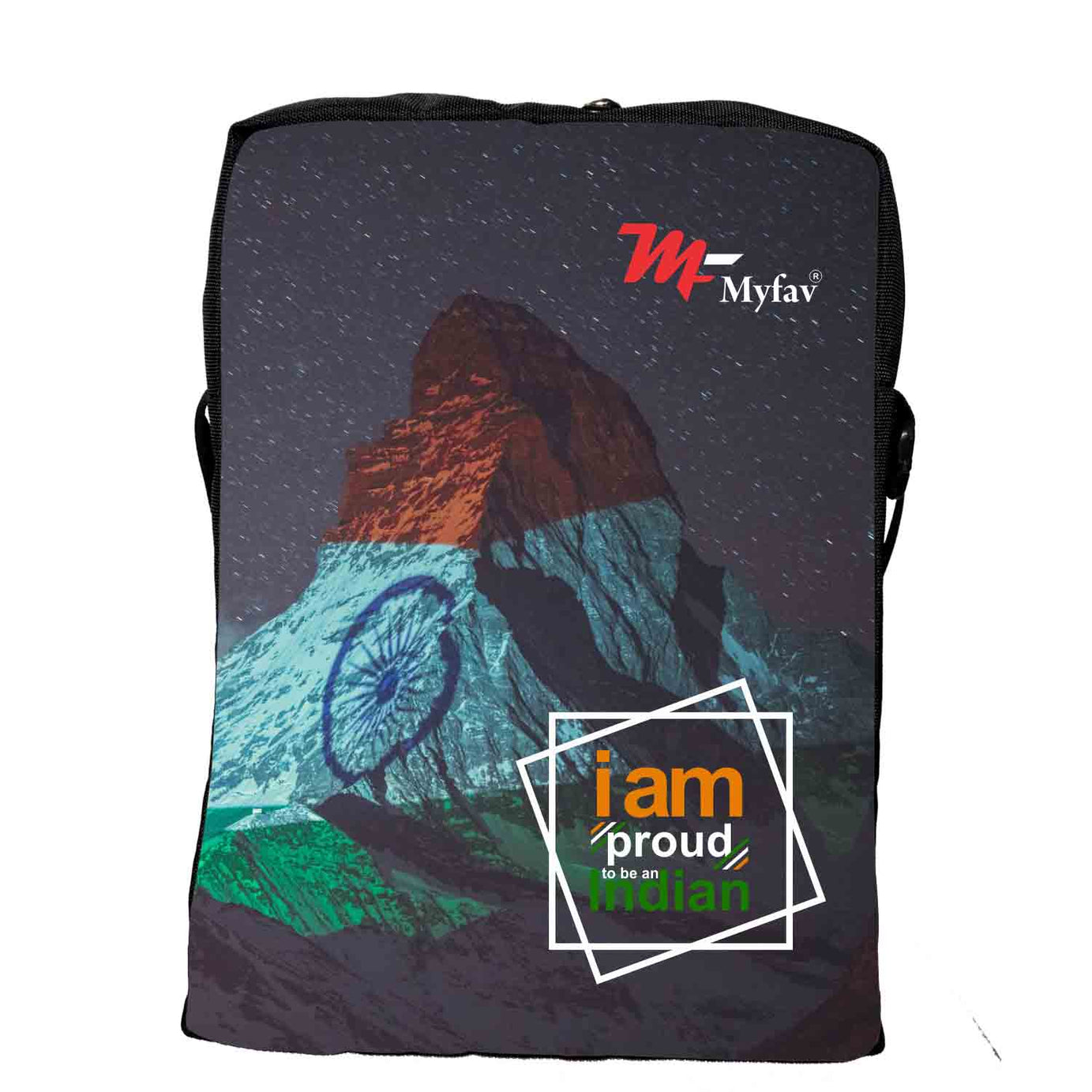 My Fav Proud Indian Print Messanger Bag For Men Women Sling Bag For Boys Girls
