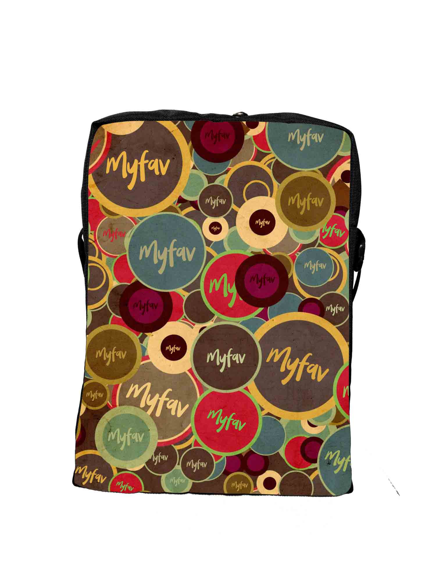 My Fav My Fav Circles Print Messanger Bag For Men Women Sling Bag For Boys Girls