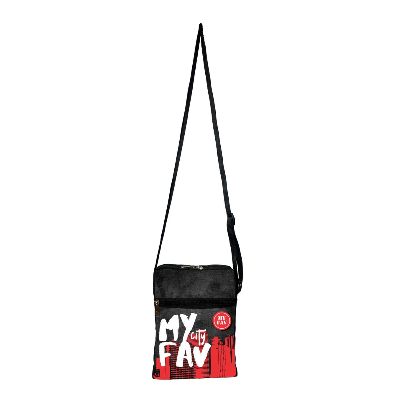 My Fav Myfav Citi Print Messanger Bag Sling Bag For Boys Girls