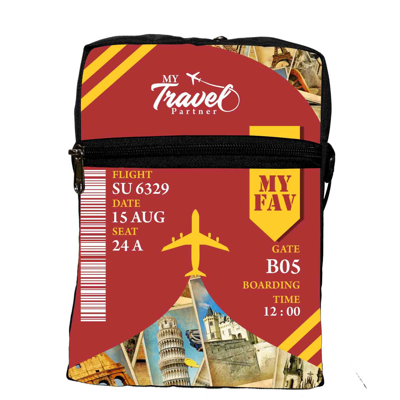 My Fav Personalized/ Customized Print Messanger Bag For Men Women Sling Bag For Boys Girls