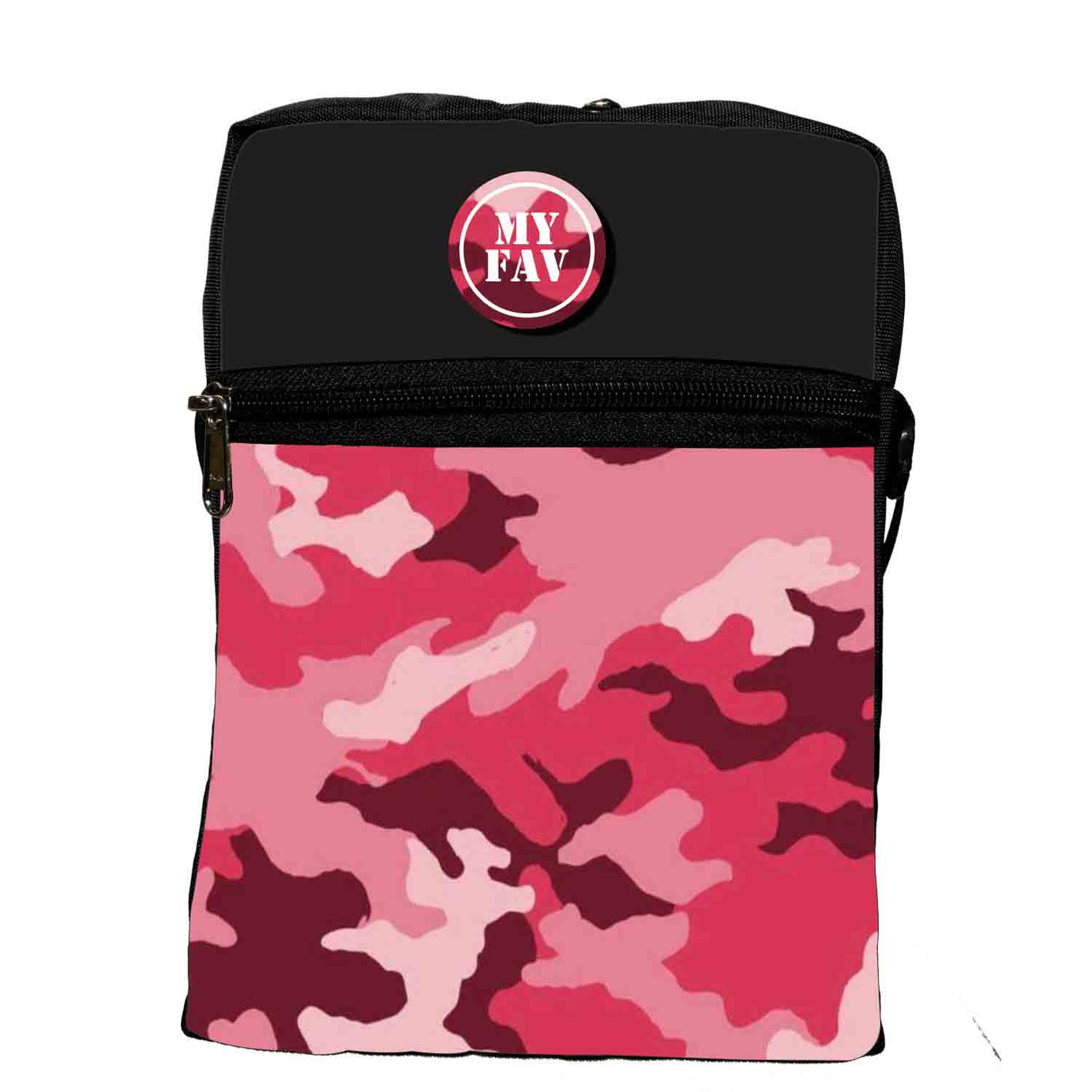 My Fav Camouflage Print Messanger Bag For Men Women Sling Bag For Boys Girls