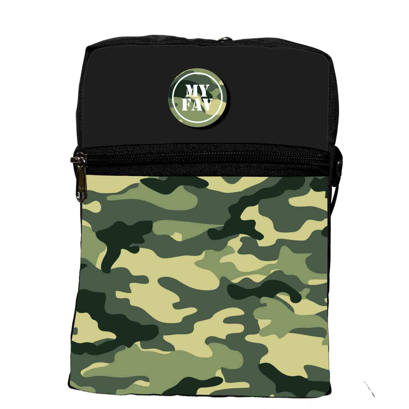 My Fav Military Print Messanger Bag For Men Women Sling Bag For Boys Girls
