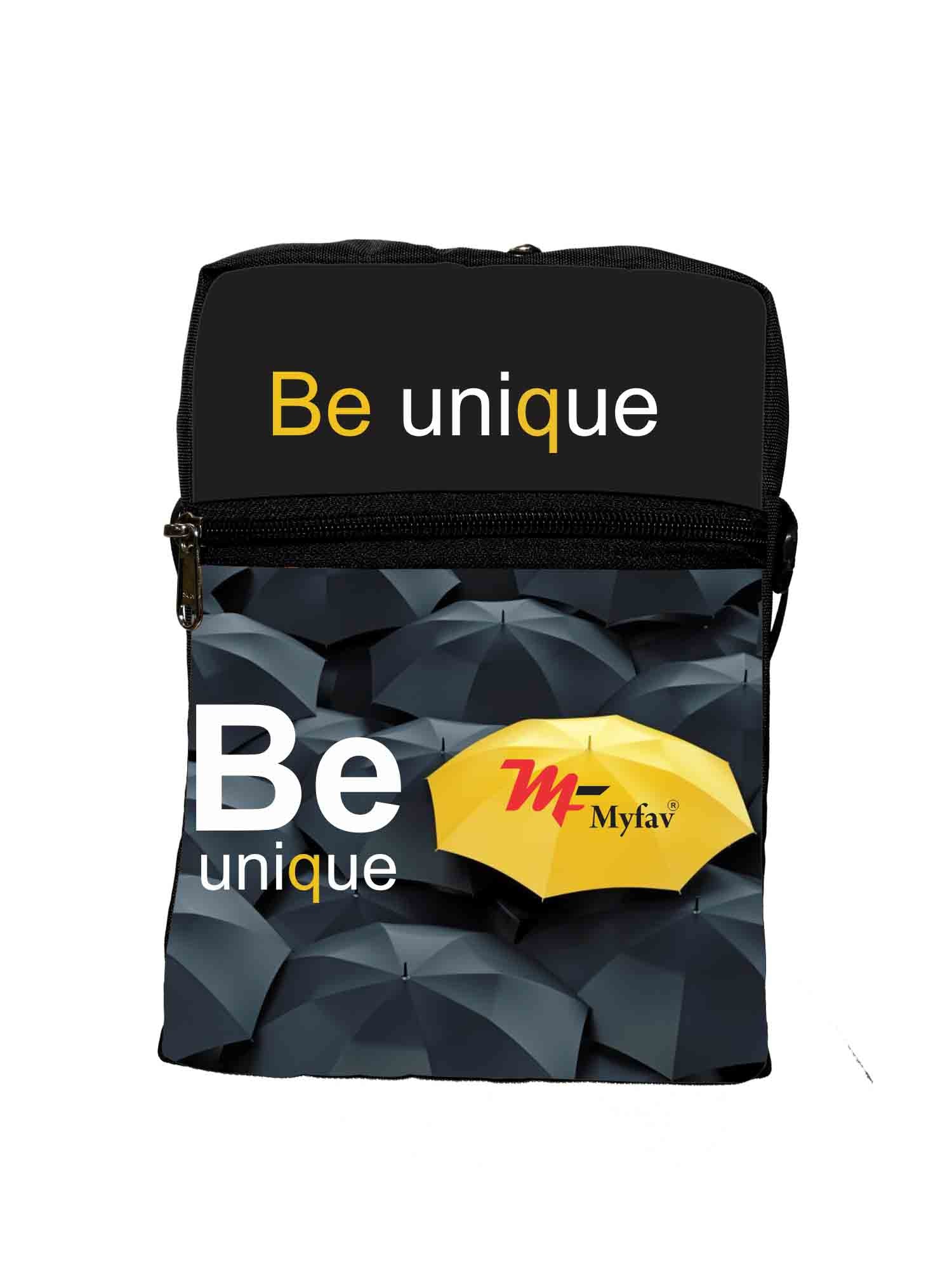 My Fav Be Unique Messanger Bag For Men Women Sling Bag For Boys Girls