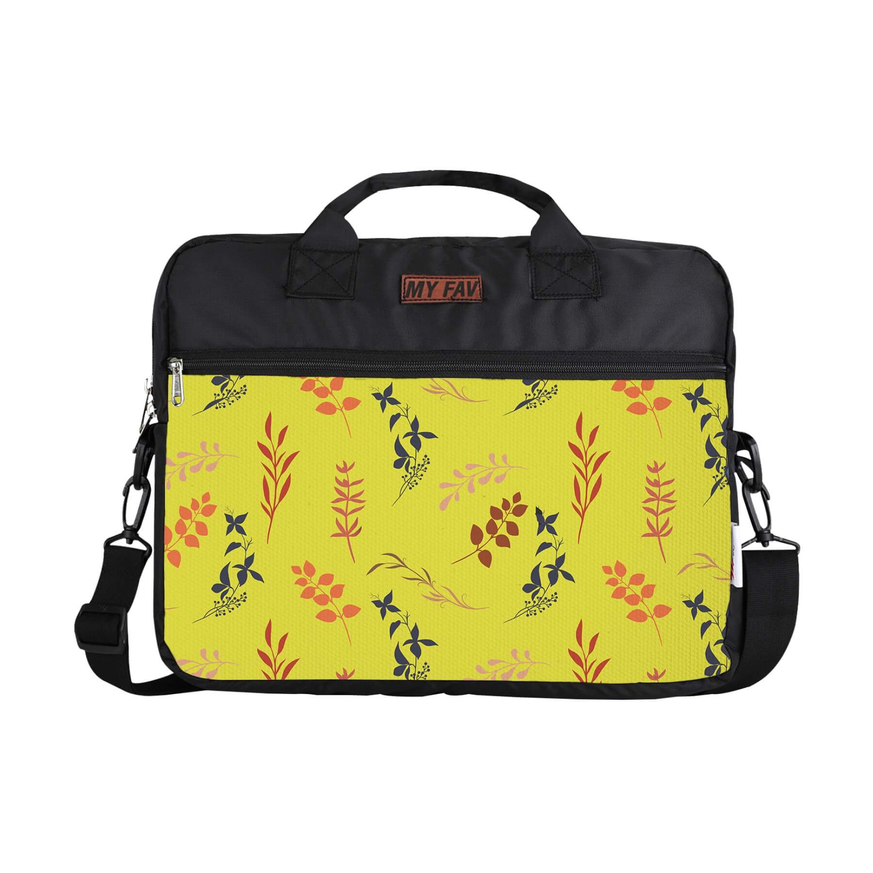 MY FAV Office Bag for Men and Women, Water Repellent Highly Durable Business Briefcase Bag for Laptop/Notebook/MacBook/Office/Travel/Business - Design 6