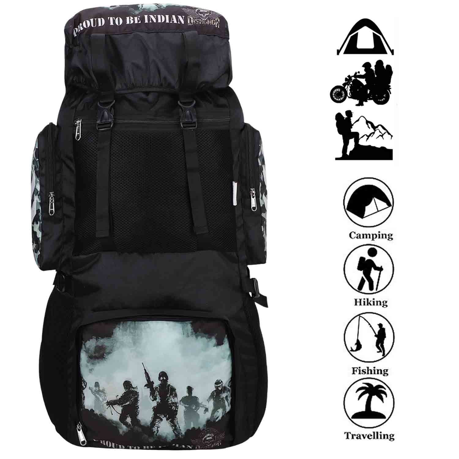 My Fav 70L Liter Rucksack Travel Backpack Camping Hiking Trekking Bag