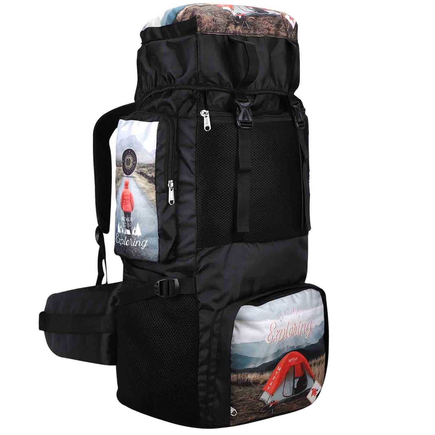 My Fav 70 L Rucksack Backpack, suitable for both men & women, water resistant & durable, made with polyester