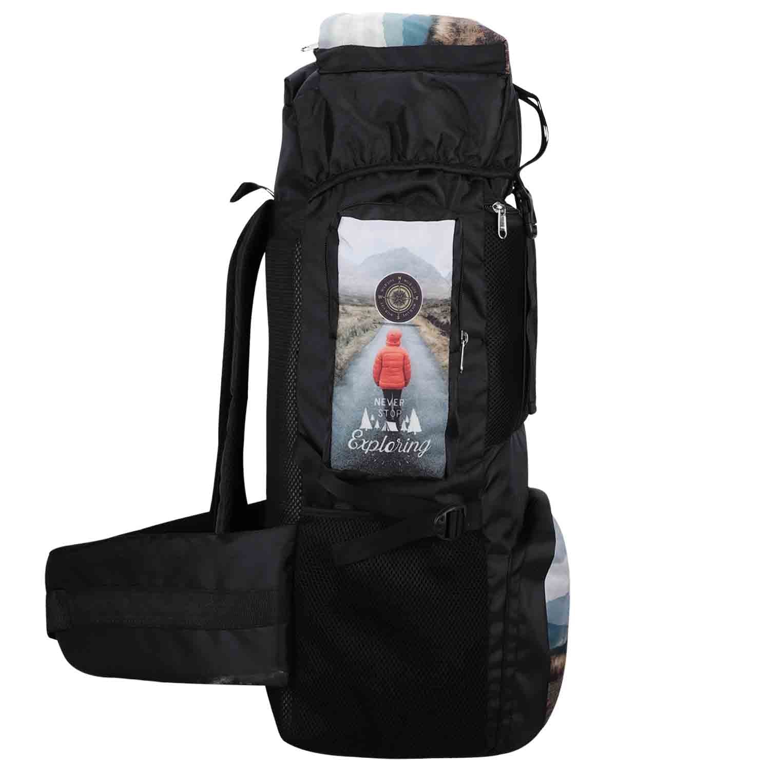 My Fav 70 L Rucksack Backpack, suitable for both men & women, water resistant & durable, made with polyester