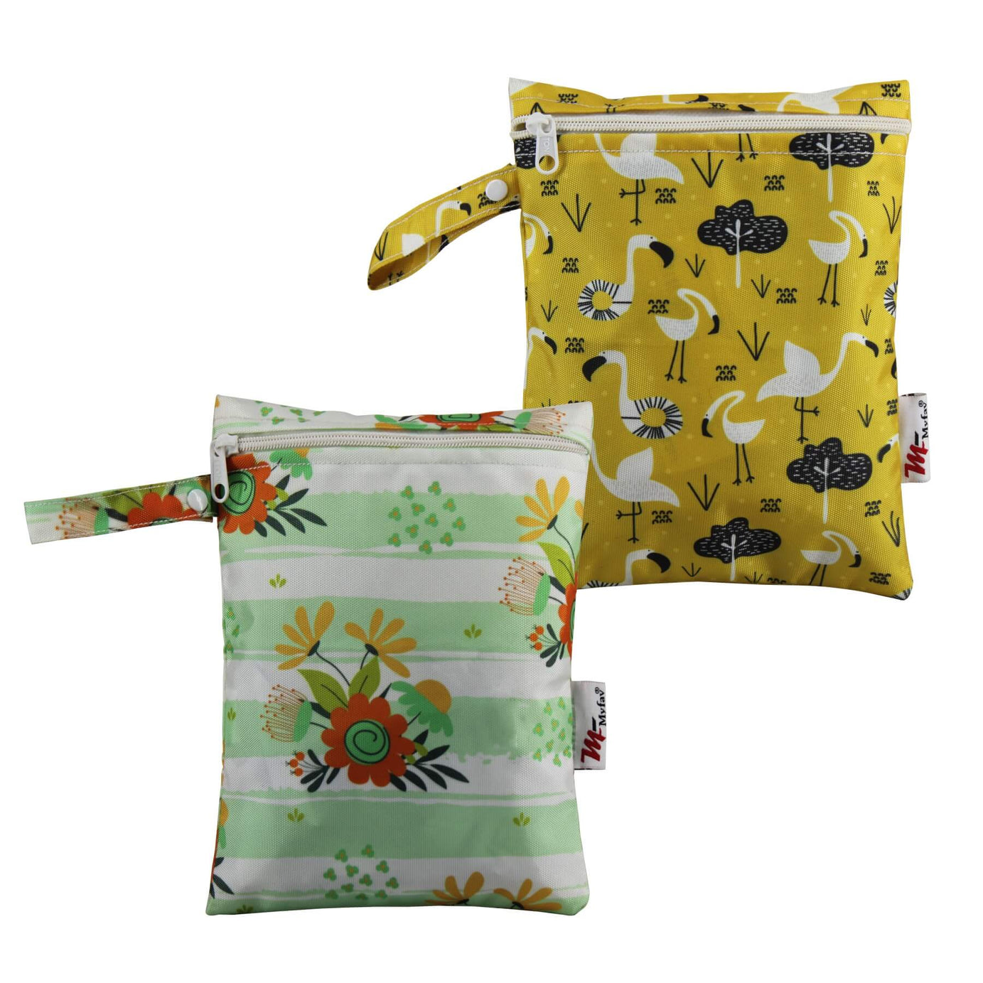My Fav Spiral Print Multiutility Wet Dry Pouch/Diaper Bag/Travel Pouch/Travel Kit - Pack of 2