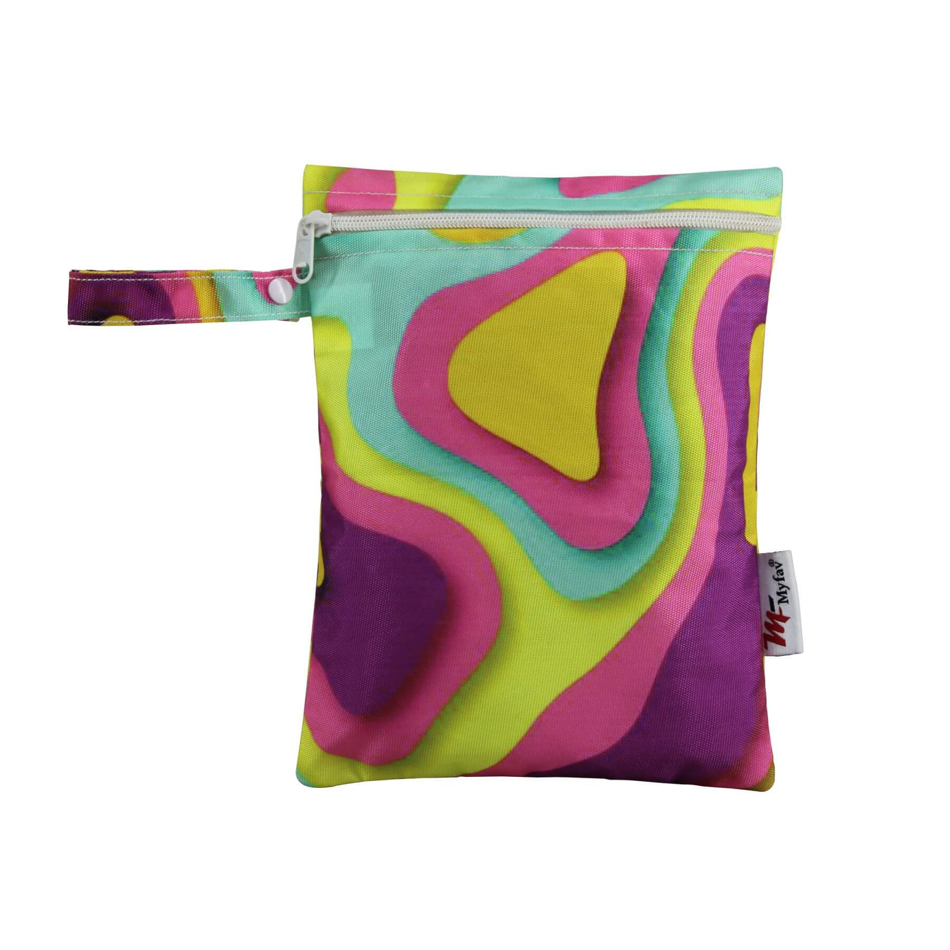 My Fav Spiral Print Multiutility Wet Dry Pouch/Diaper Bag/Travel Pouch/Travel Kit