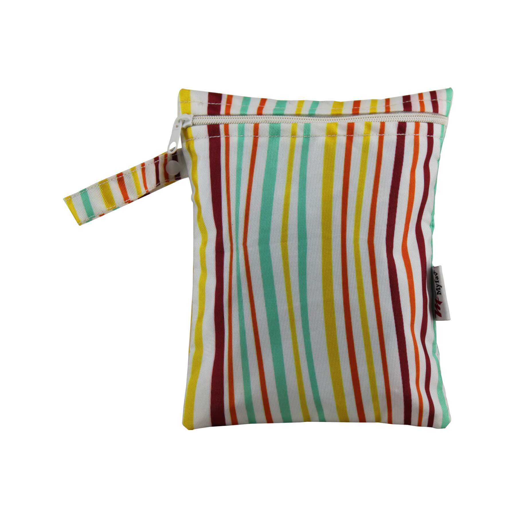 My Fav Stripes Print Multiutility Wet Dry Pouch/Diaper Bag/Travel Pouch/Travel Kit