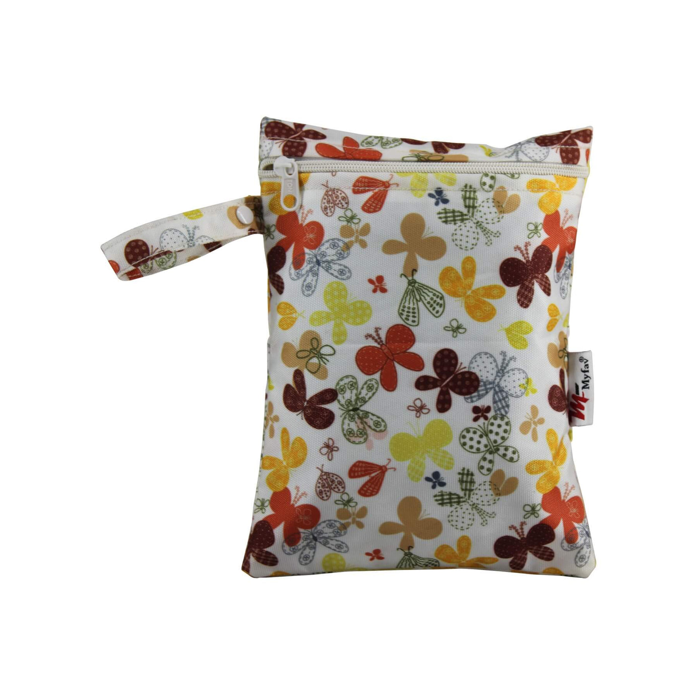 My Fav Butterfly Print Multiutility Wet Dry Pouch/Diaper Bag/Travel Pouch/Travel Kit