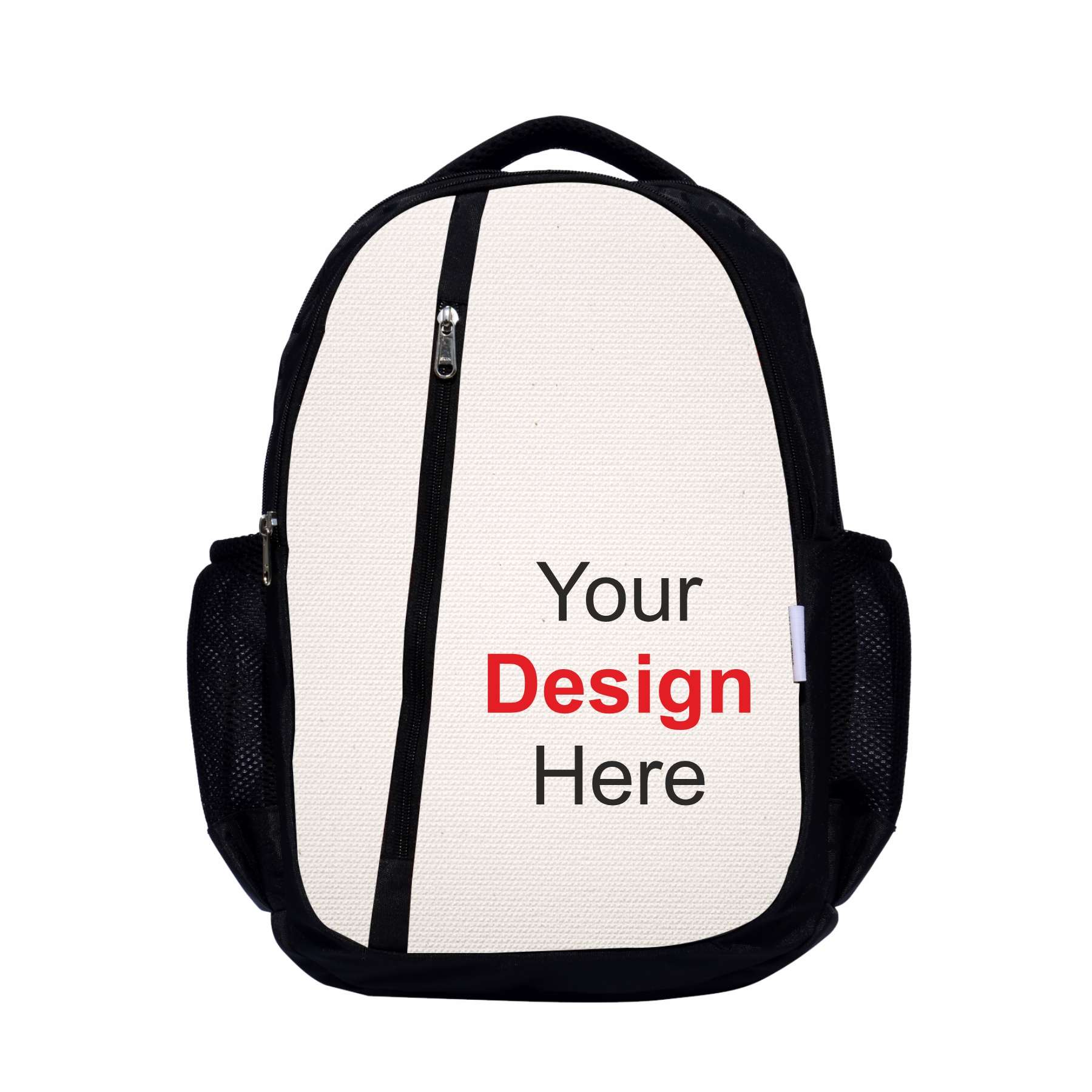 My Fav Personalized/ Customized Print Black Colour Laptop Backpack For Men Women / School Bag For Boys Girls