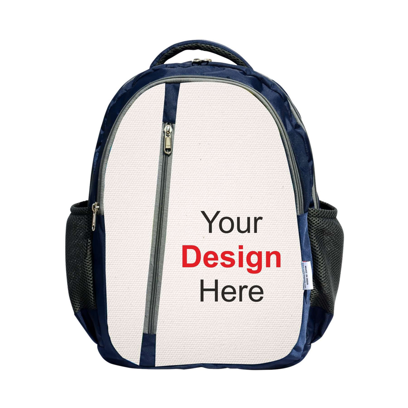 My Fav Personalized/ Customized Print Blue Colour Laptop Backpack For Men Women / School Bag For Boys Girls